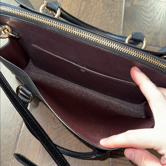 Coach Channing Carryall Black Leather Bag - Picture 4 of 9